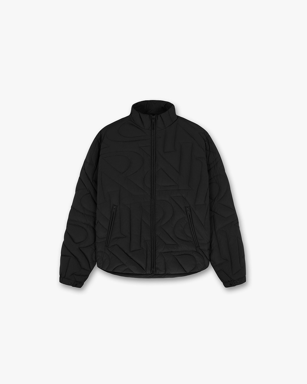 Initial Puffer Jacket - Black